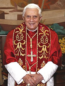 Pope Benedict XVI, born Joseph Ratzinger