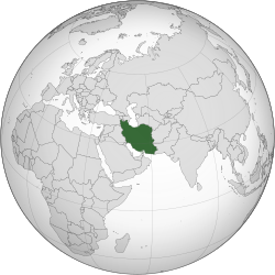 Местоположба на Иран