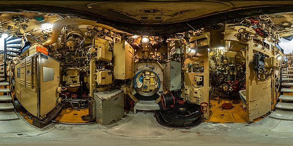 Interior of the Soviet submarine B-515
