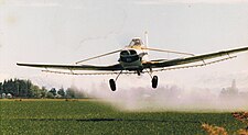 Spraying barley for rust fungus, New Zealand, 1979