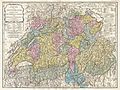 English-language New Map of Switzerland for Kitchin's General Atlas of 1794.