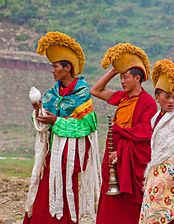 Buddhist monks in Tibet