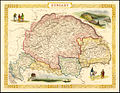 „Hungary”, John Tallis térképe 1851-ből