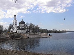 Church of Alexander Nevsky, confluence of Neva River and Izhora River, Kolpinsky District