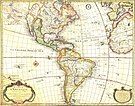 Antique map of the Americas