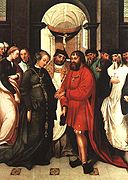 Casamiento de Manuel I como San Alejo, de Garcia Fernandes, 1541.
