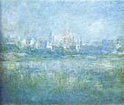 モネ『霧の中のヴェトゥイユ』 1879年