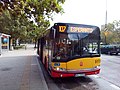 Autobus vo Varšave na linke smerom na zastávku Esperanto