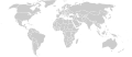 Blank Map of the world without Antarctica