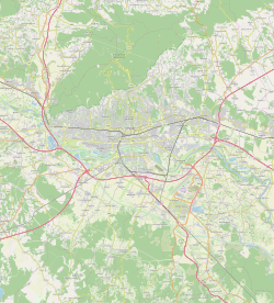 Park Maksimir na mapi grada Zagreba