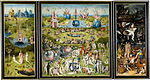 『快楽の園』 ヒエロニムス・ボス 1505 – 1510頃 板、油彩 両翼 : 220 × 97、中央 : 220 × 195 cm プラド美術館