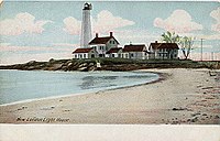 Postcard of the lighthouse, published 1901-1907