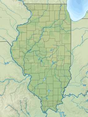 Map showing the location of Starved Rock State Park