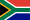 Die Nationalflagge Südafrikas