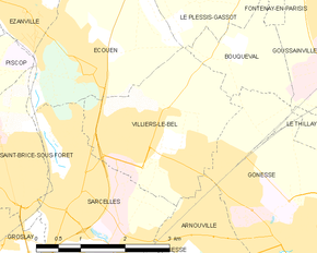 Poziția localității Villiers-le-Bel