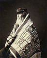 Chief Anotklosh (Taku) wearing a Chilkat robe in Juneau, Alaska (c. 1913)