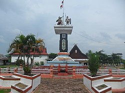 A monument in Buntok, South Barito Regency
