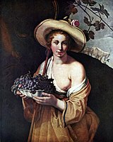 Shepherdess with Grapes, 1628