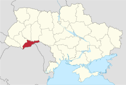 切爾諾夫策州在乌克兰的位置
