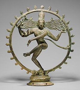 Chola bronze of Shiva as Nataraja ("Lord of Dance"), Tamil Nadu, 10th or 11th century.