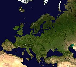 Imagine din cosmos a Europei