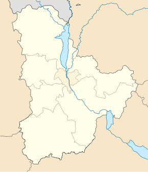 Березань. Карта розташування: Київська область