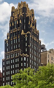 The American Radiator Building din New York City, de Raymond Hood (1924)