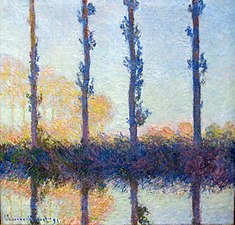 Claude Monet, The Four Trees, (Four Poplars on the Banks of the Epte River near Giverny), 1891