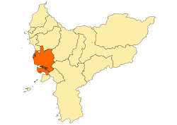 Location within West Kalimantan