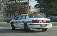 Chevy Impala patrol vehicle at Hempstead Turnpike and Merrick Avenue.