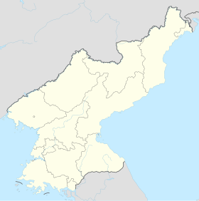 江界市の位置（北朝鮮内）