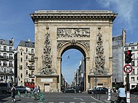 Porte Saint-Denis, Pariz, zgrajena v spomin zmage Ludvika XIV.