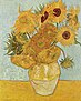 Вінсент ван Гог. «Натюрморт: Ваза з дванадцятьма соняшниками» (серпень 1888). Нова пінакотека (Мюнхен)