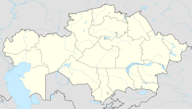 Aktobe trên bản đồ Kazakhstan