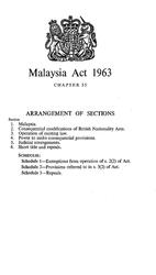 말레이시아 법안 1963