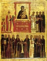 Икона"Тријумф Православља“, 13-14. век. Доба Византијске царице Теодоре и иконоборства
