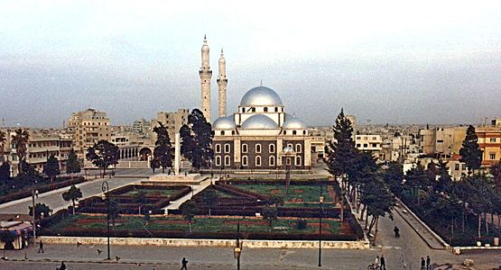 مسجد خالد بن الوليد في حمص حيث دُفن القائد المًسلم