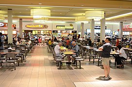Old CF Markville food court before it was relocated in 2012 (A&W, Manchu Wok, New York Fries, and KFC can be seen)