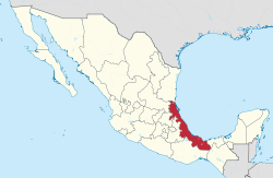 State of Veracruz within Mexico