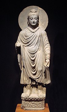 Gandhara Buddha szobra