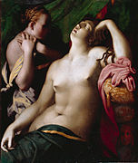 Muerte de Cleopatra, de Rosso Fiorentino, ca. 1525.