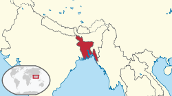 Bangladesh kotus kaardi pääl