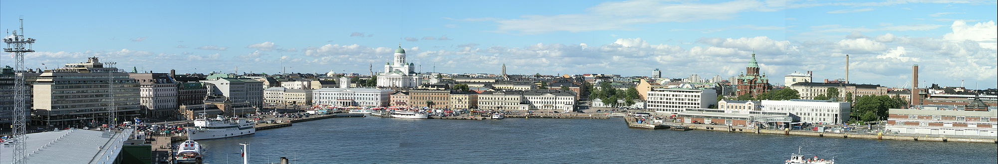 Panoramatická fotografia mesta Helsinki