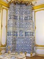 18th century cocklestove in the Catherine Palace, St Petersburg
