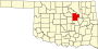 Creek County map