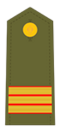 Divisa de sarxento do Exército de Terra.