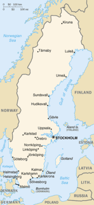 Svezia - Mappa