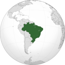 Локација на Бразил