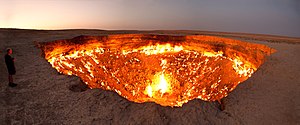 Дарваза — Тюркменистанда бир газ кратер.