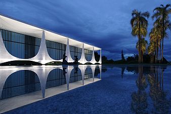 Palacio da Alvorada, official residence of the President of Brazil, by Oscar Niemeyer
